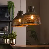 Lyora Industriële hanglamp Screen 2x Ø 38cm