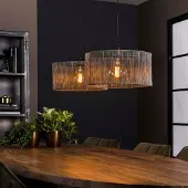 Lyora Metalen draad hanglamp Stringshade Ø 41cm - 2-lichts