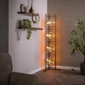 Lyora Glazen vloerlamp Soll 4x Ø 26cm