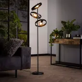 Lyora Ringen vloerlamp Hover 155cm hoog - charcoal