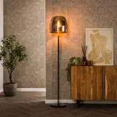 Lyora Glazen vloerlamp Drift Ø 35cm - 170cm hoog
