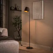 Lyora Metalen vloerlamp Flex 157cm - urban bruin