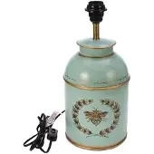 MEA Lamp theebus Bij turquoise, Ø17,5xH39cm