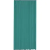 vidaXL Dakpaneel 12 st Groen 100 x 45 cm Gegalvaniseerd staal