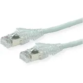 Secomp 21.05.0700 RJ45 Netwerkkabel, patchkabel CAT 6A S/FTP 0.50 m Grijs Afgeschermd (dubbel), Halogeenvrij, Vlambestendig 1 stuk(s)