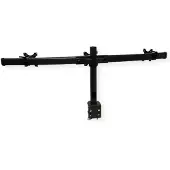 Value Drievoudige LCD-arm, tafelmontage, zwart