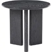 Beliani COWAL - Bijzettafel - Zwart - MDF