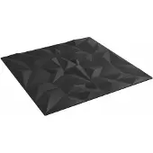 vidaXL Wandpanelen 24 st 50 x 50 cm Zwart XPS Schuim
