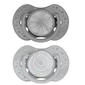 Difrax Fopspeen Dynamic 6-18 mnd Harmony Light Grey/Dark Grey