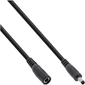 InLine DC verlengkabel | 4,0 x 1,7mm | max. 24W | zwart | 5 meter