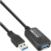 InLine KIND USB 3.0 verlengkabel, 5 meter, 5773000305, actieve kabel, A-connector / A-aansluiting
