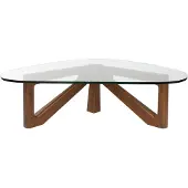 Dutchbone Norwin Salontafel Hout/ Glas - Naturel