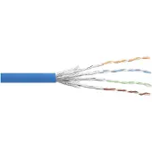 InLine S/FTP CAT6 Gigabit netwerkkabel met flexibele aders - AWG27 / blauw - 100 meter