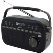 Soundmaster DAB280SW - Draagbare digitale DAB+/FM-radio, zwart