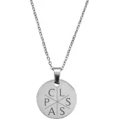 Yehwang Munt Ketting met 6 Initialen Zilver