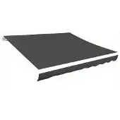 vidaXL Vervangingsdoek voor luifel 450x300 cm polyester grijs