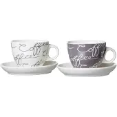 Ritzenhoff & Breker Cappuccinotasse 'Cornello grey' mit Untere