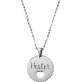 Yehwang Naam Ketting Hartje Zilver