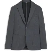 BOSS Slim-fit colbert van stretchmateriaal met dessin Maat 94