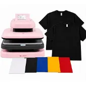 Loklik ImPress Auto 2-Smart Starter Set Roze | Hittepers + HTV Flexfolie + T-shirts