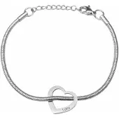 Yehwang Bedelarmband met 1 Hartje Zilver