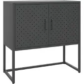 vidaXL Dressoir 75x35x75 cm staal antracietkleurig