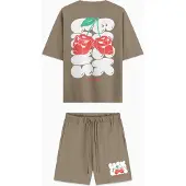 BLACK BANANAS Kinderen Cherry Supply Twin Set, Bruin