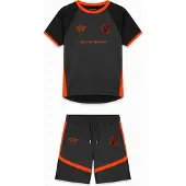 BLACK BANANAS Kinderen WC Football Twin Set, Zwart