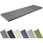 Garronda Bankkussen 120x40 cm – 4 cm dik – Waterafstotend & UV-bestendig – Grafiet GD-AM-Dino
