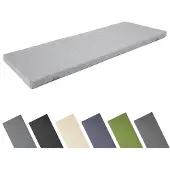 Garronda Bankkussen 100x40 cm – 4 cm dik – Waterafstotend & UV-bestendig – Lichtgrijs GD-AM-Dino