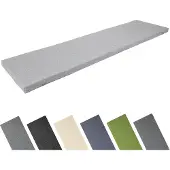 Garronda Bankkussen 150x40 cm – 4 cm dik – Waterafstotend & UV-bestendig – Lichtgrijs GD-AM-Dino