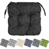 Garronda Stoelkussen 40x40 cm – 4 cm dik – Waterafstotend & UV-bestendig – Zwart GD-AM-Lara