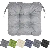 Garronda Stoelkussen 40x40 cm – 4 cm dik – Waterafstotend & UV-bestendig – Lichtgrijs GD-AM-Lara