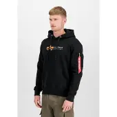 Alpha industries Sweatshirt oranje / rood / zwart / wit