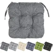 Garronda Stoelkussen 40x40 cm – 4 cm dik – Waterafstotend & UV-bestendig – Grijs GD-AM-Lara