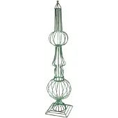 MEA Decoratieve trellis, turq. metaal 11,5x11,5x51cm