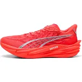 Puma Deviate NITRO 4 hardloopschoenen voor Heren, Rood/Zilver, Maat 46,5