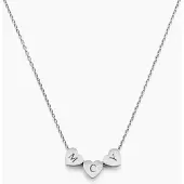 Yehwang Ketting met Hartjes en Initialen Zilver