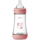 Chicco Perfect 5 anti-koliek babyfles 240ml roze - Zuigfles