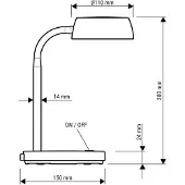 MAUL Abby ledbureaulamp blauw