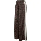 Adidas Broek 'SATIN SNAKE PRINT WIDE LEG TRACK' donkerbruin / zwart / wit