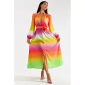 MSN Collection Ombre Maxi Jurk met Riem