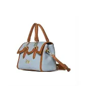Secret Pon Pon Handtas 'Valoria Chic' blauw denim / cognac