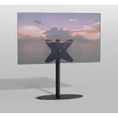 Cavus Vloerstandaard ELLIPS zwart 80 cm VESA 400x300