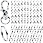 INF 40 stuks metalen veelzijdige praktische sleutelhanger met ring
