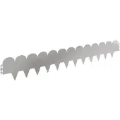 vidaXL Grasziering, 50 stuks, 103 x 15 cm, staal, zilver