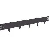 vidaXL Gazonrand 20 st 100 x 15 cm Staal Zwart