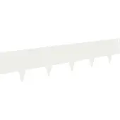 vidaXL Gazonrand 30 st 100 x 20 cm Staal Wit