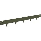 vidaXL Gazonrand 50 st 100 x 12 cm Staal Olijfgroen