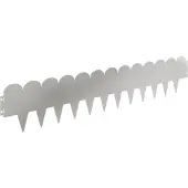 vidaXL Gazonrand 30 st 103 x 20 cm Staal Zilverkleurig